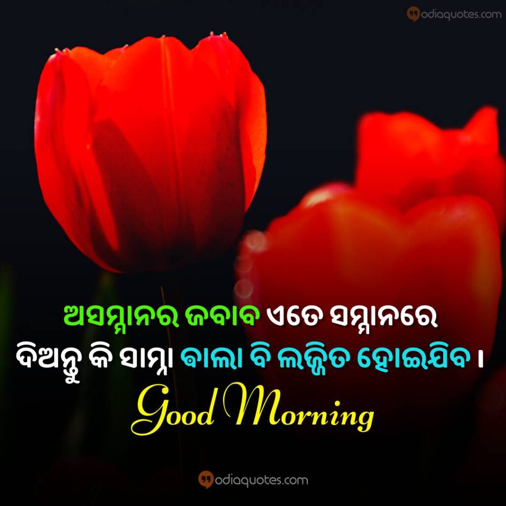 good morning quotes odia
